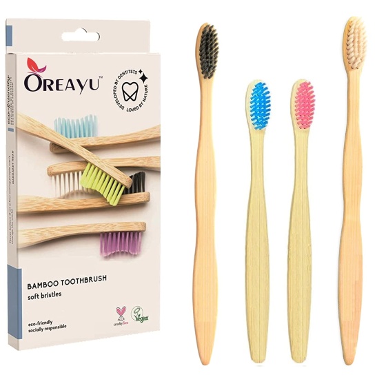 Bamboo Toothbrush with Soft...
